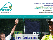 Tablet Screenshot of caselytennis.com